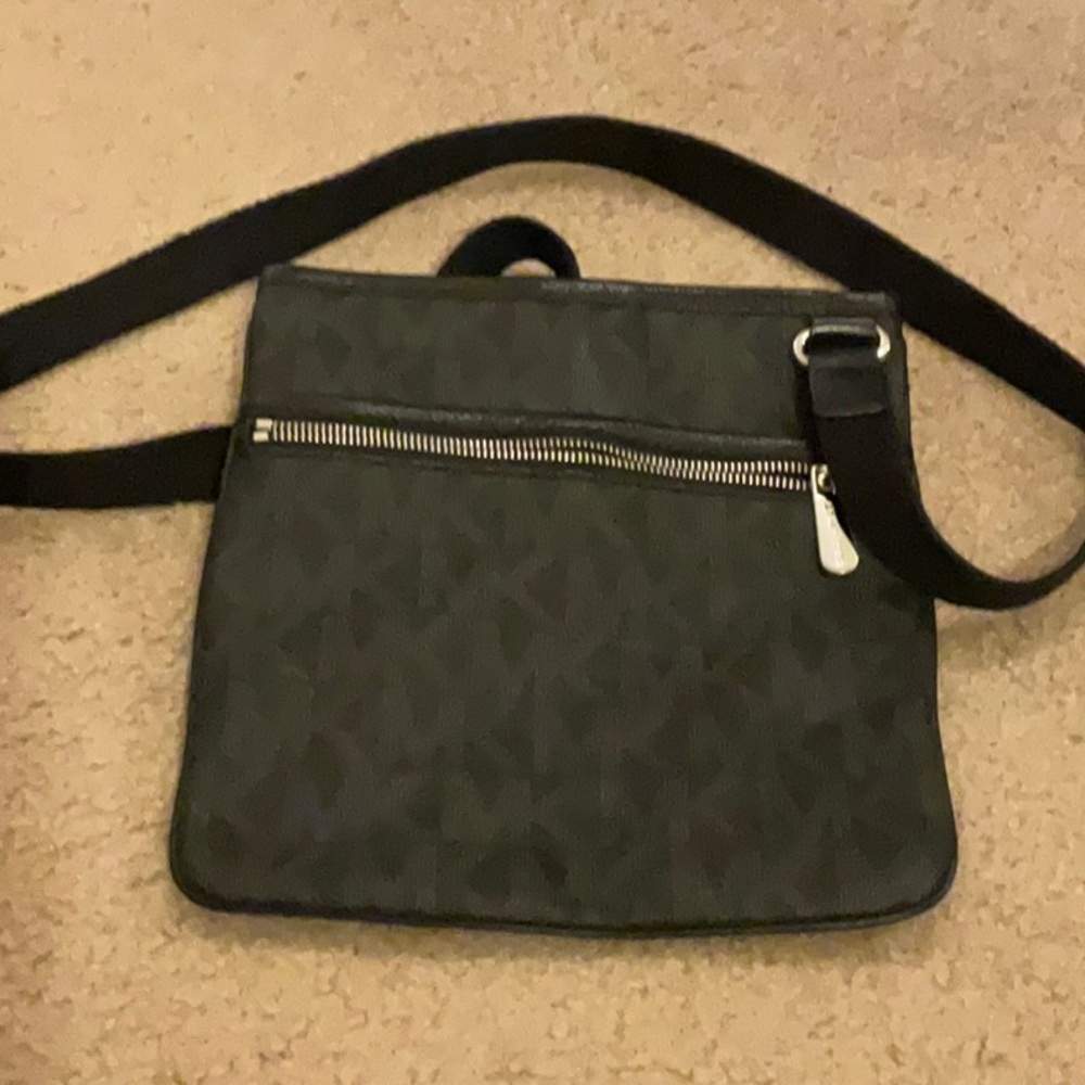 Men's Black Crossbody Bag